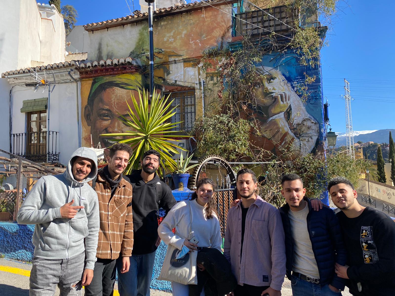 Graffiti routes in Granada, Spain