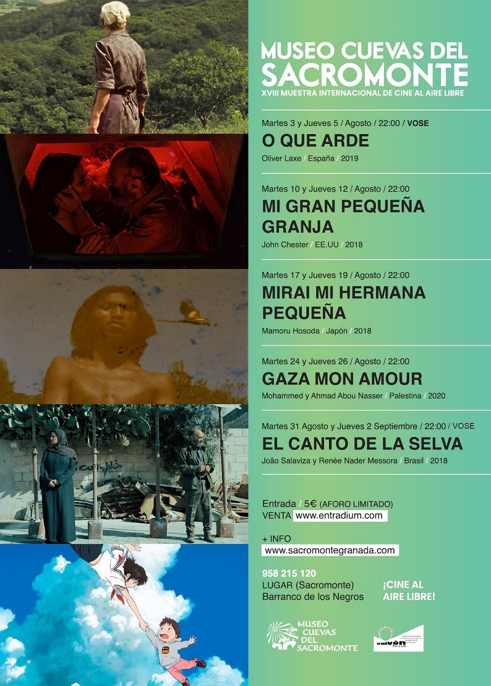 Open air cinema at the Museo del Sacromonte