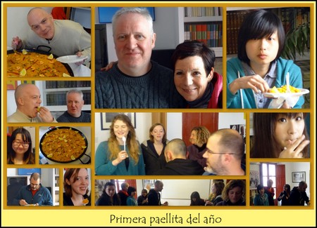 Paella at Escuela Montalbán, Granada